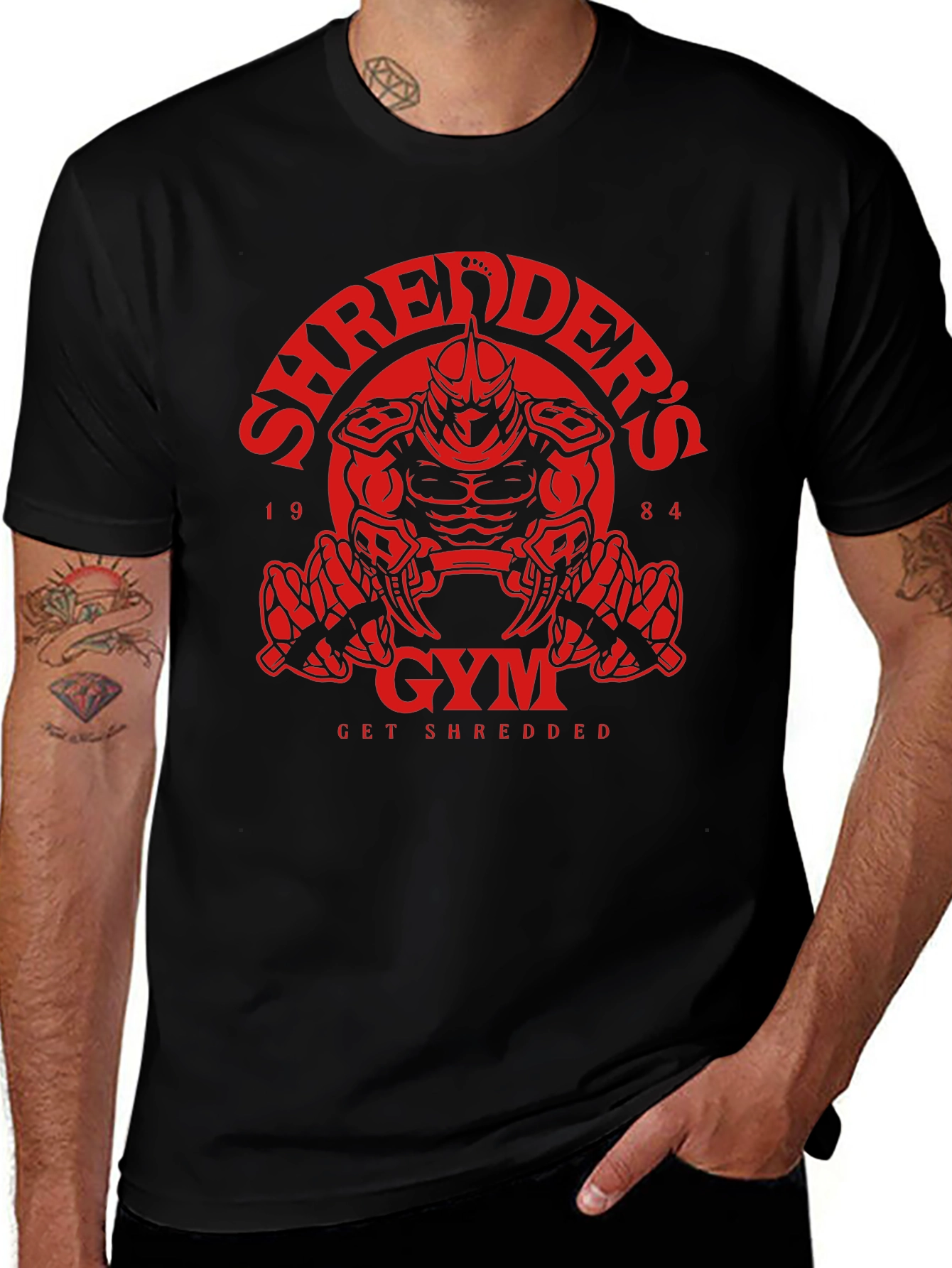 Shredders Gym Black T-Shirt