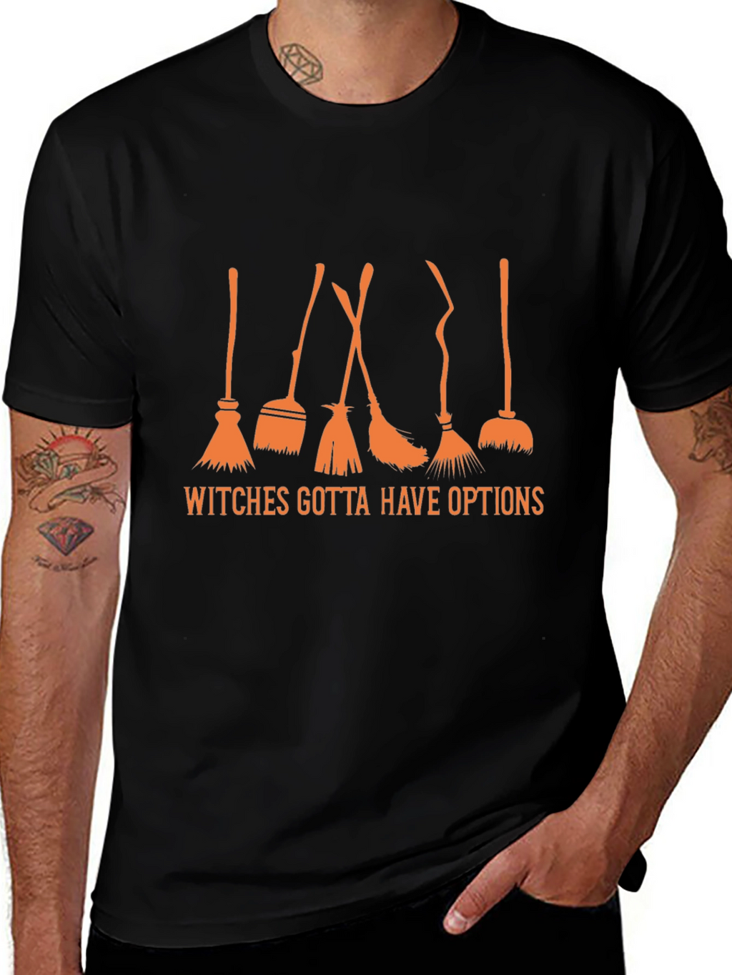 Witches Gotta Have Options Black T-Shirt