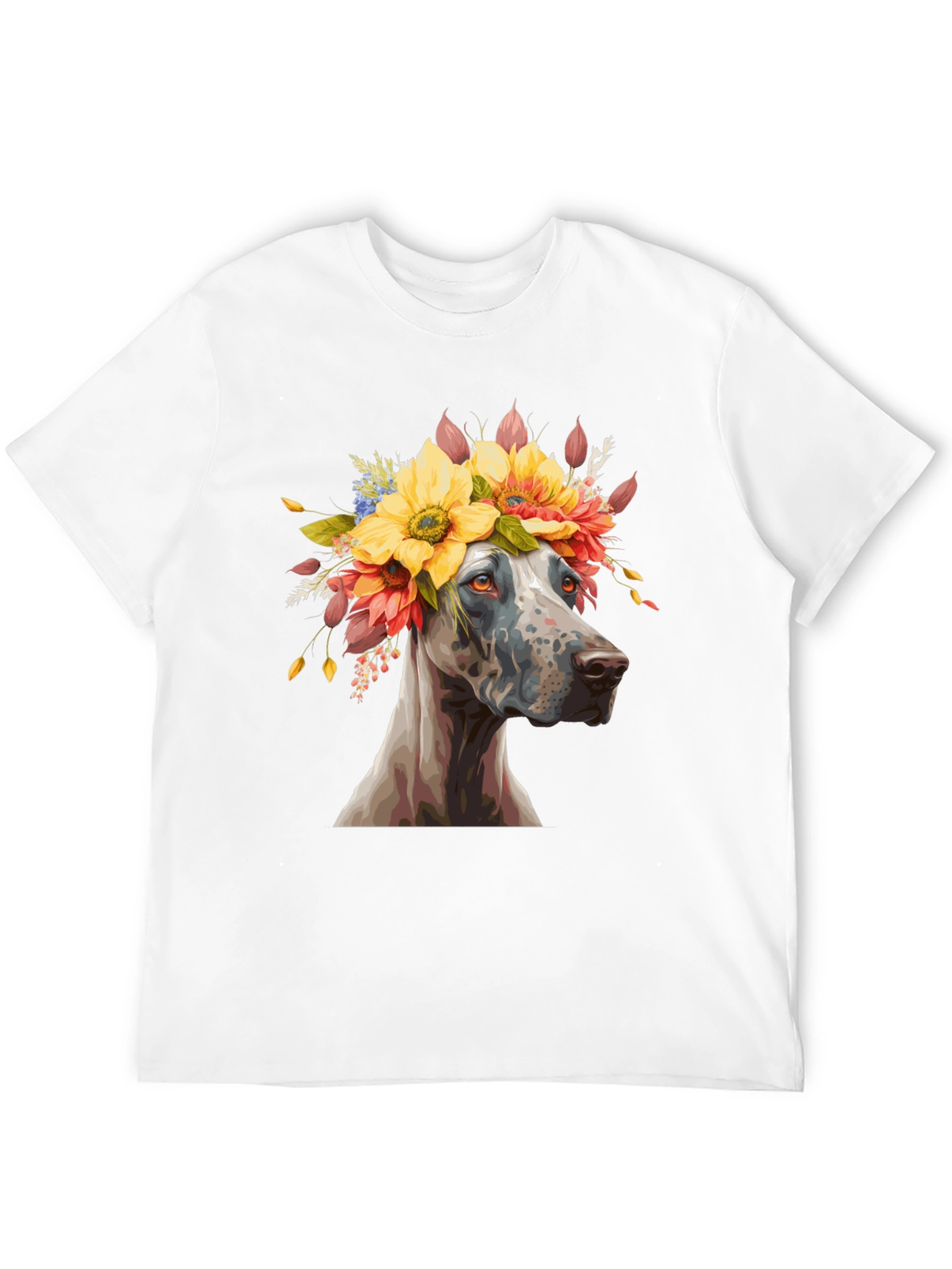 Dog with Flower Crown T-Shirt