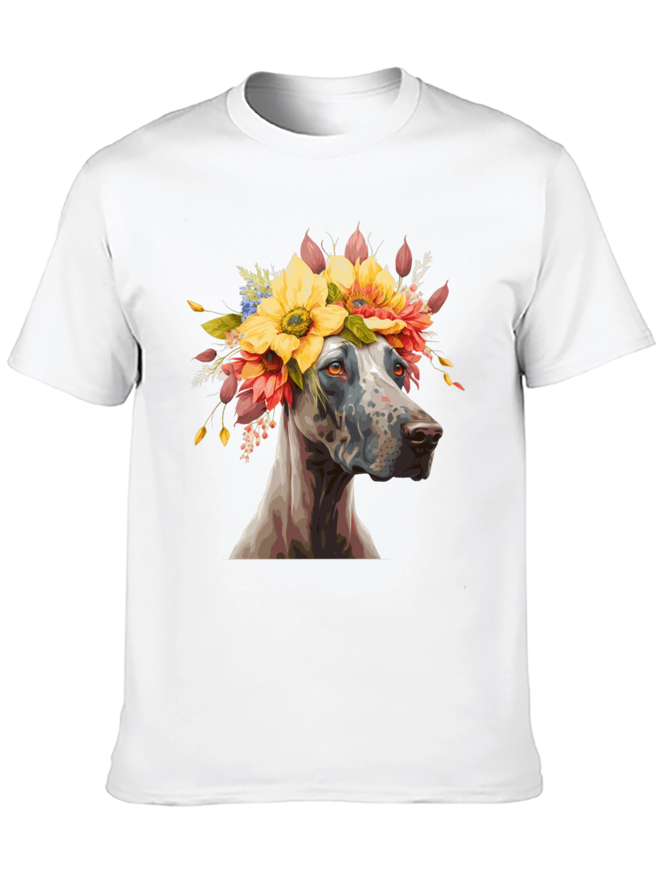 Dog with Flower Crown T-Shirt