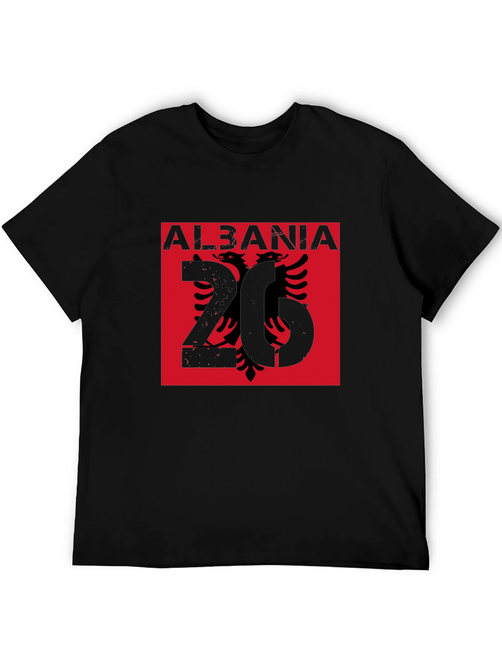 Albania Eagle Graphic Tee - Black