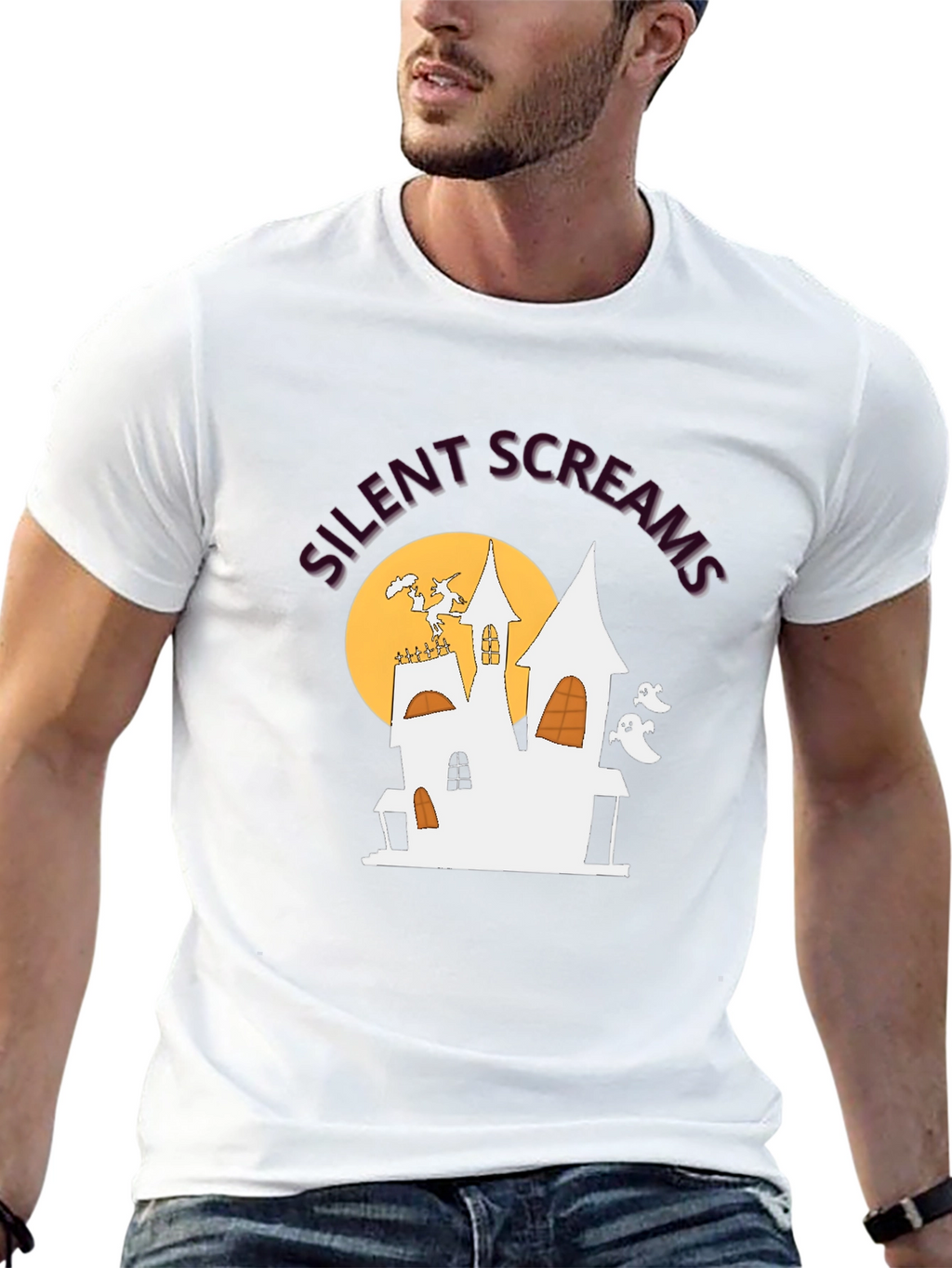 Silent Screams Haunted House T-Shirt - Halloween