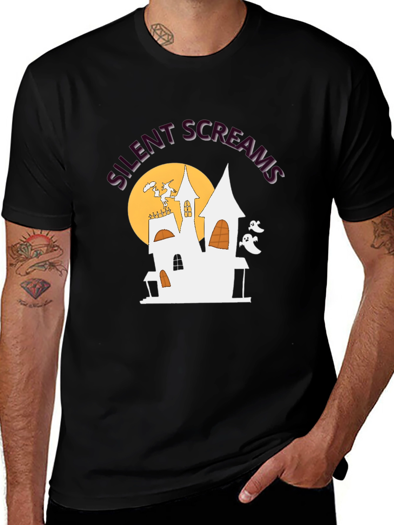 Silent Screams Haunted House T-Shirt - Halloween