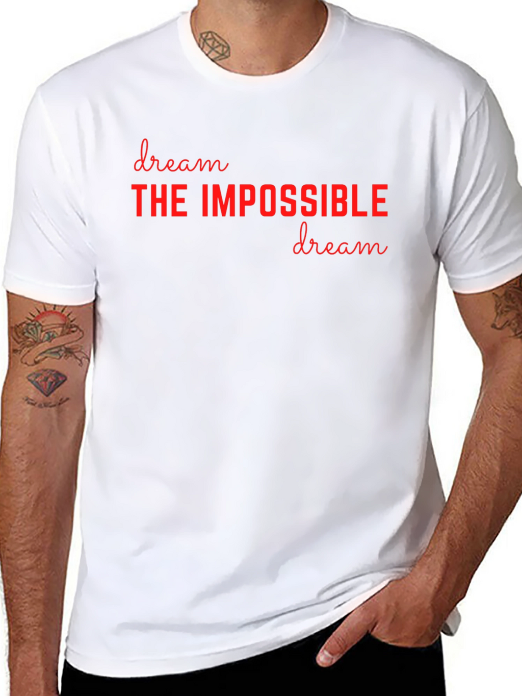 Dream The Impossible Black Tee