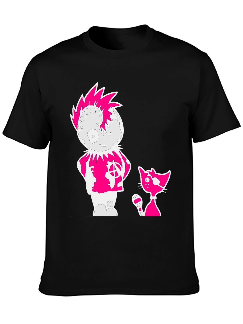 Punk Cartoon Graphic Tee