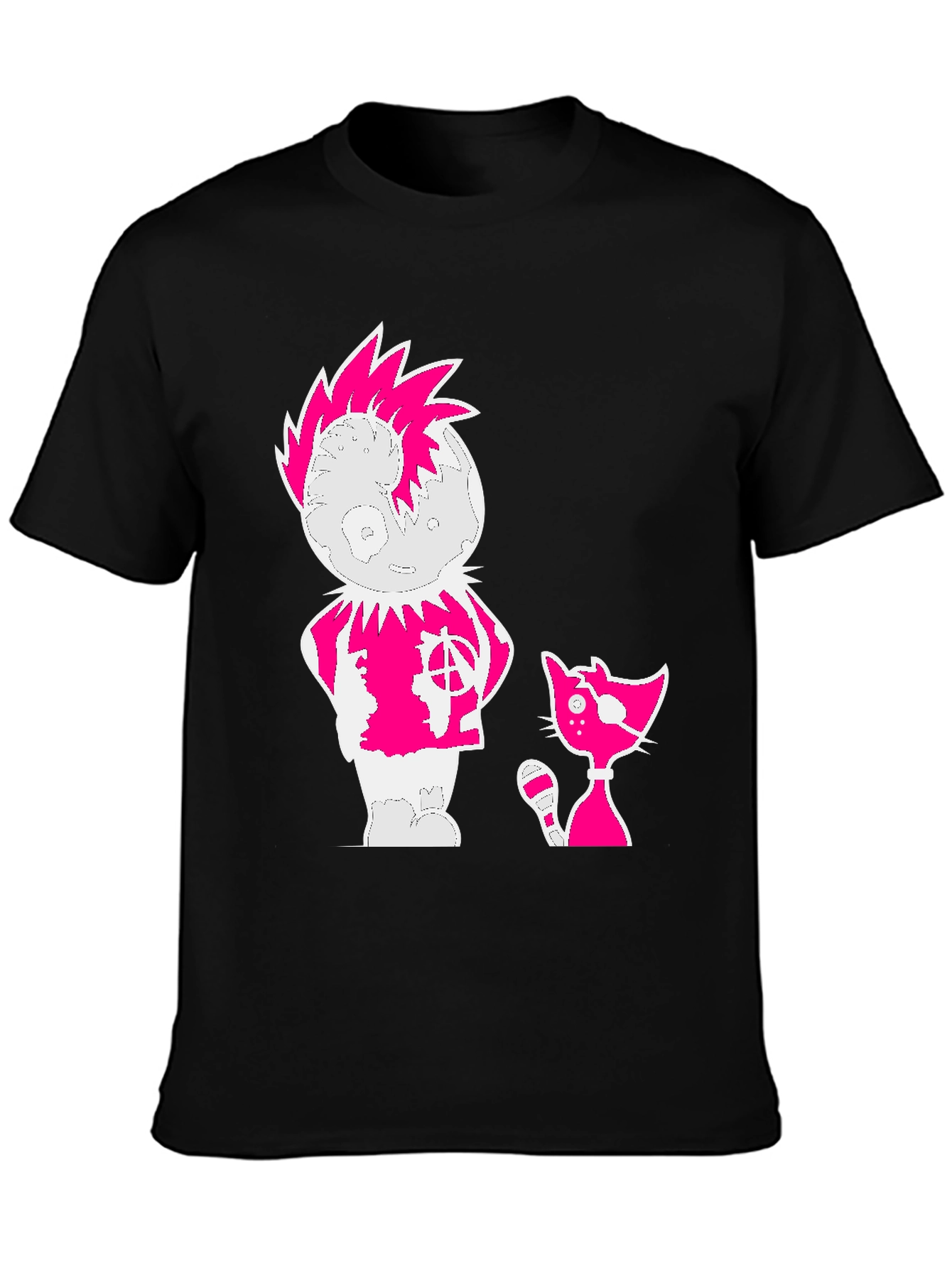 Punk Cartoon Graphic Tee