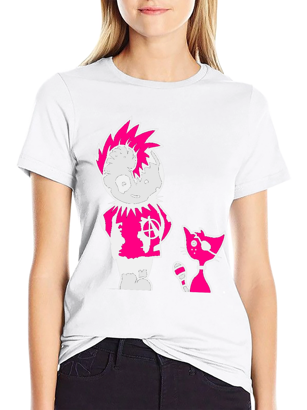 Punk Cartoon Graphic Tee