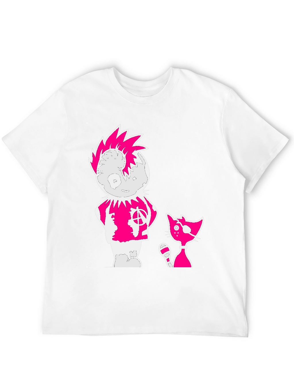 Punk Cartoon Graphic Tee