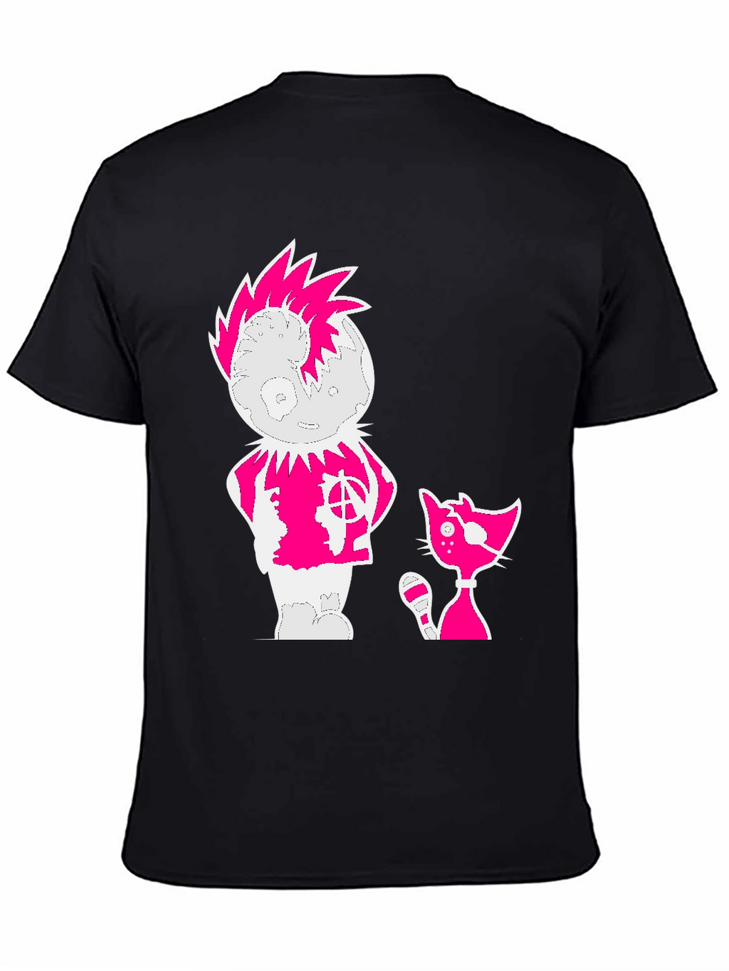 Punk Cartoon Graphic Tee