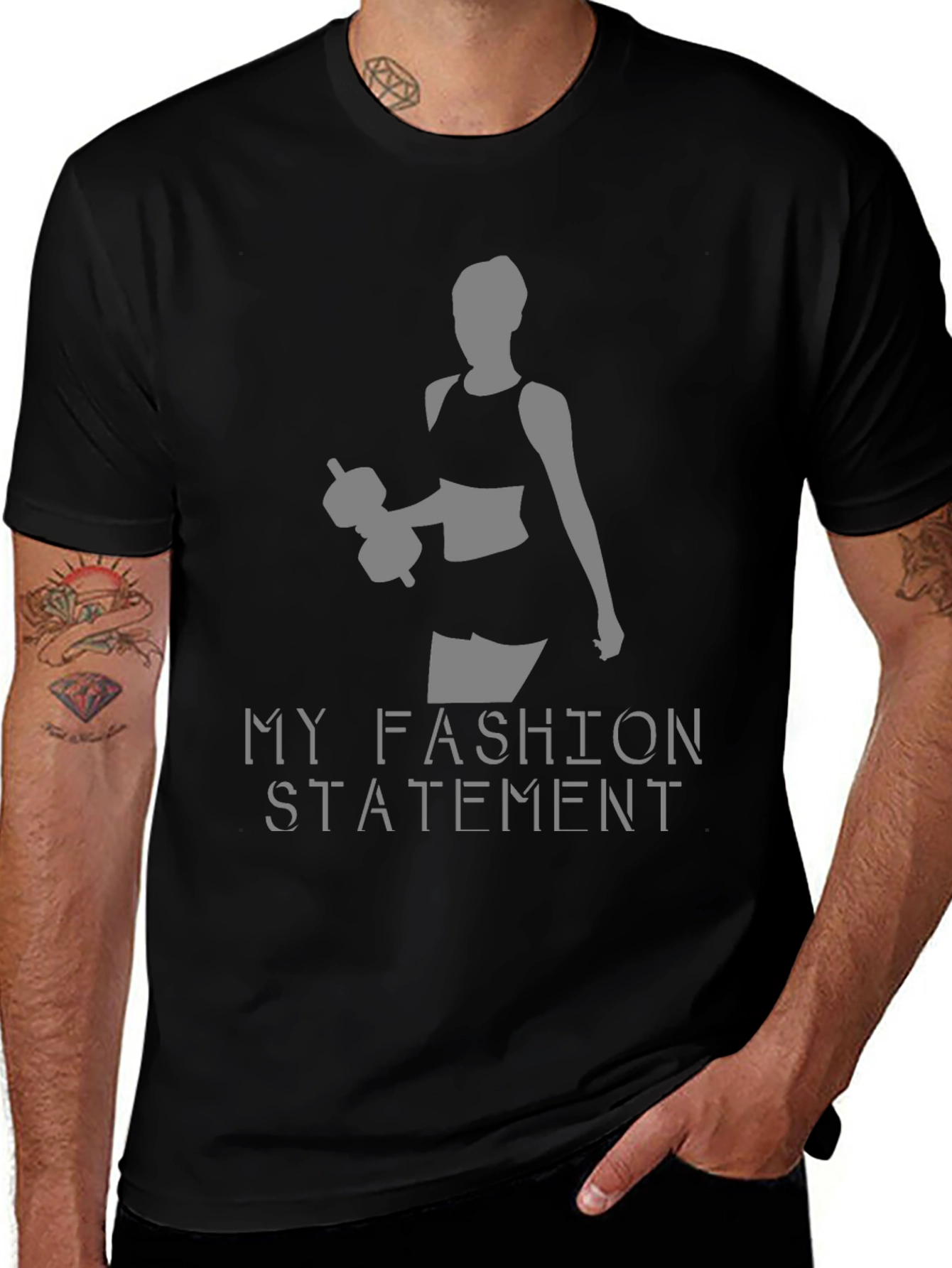 My Fashion Statement Black T-Shirt