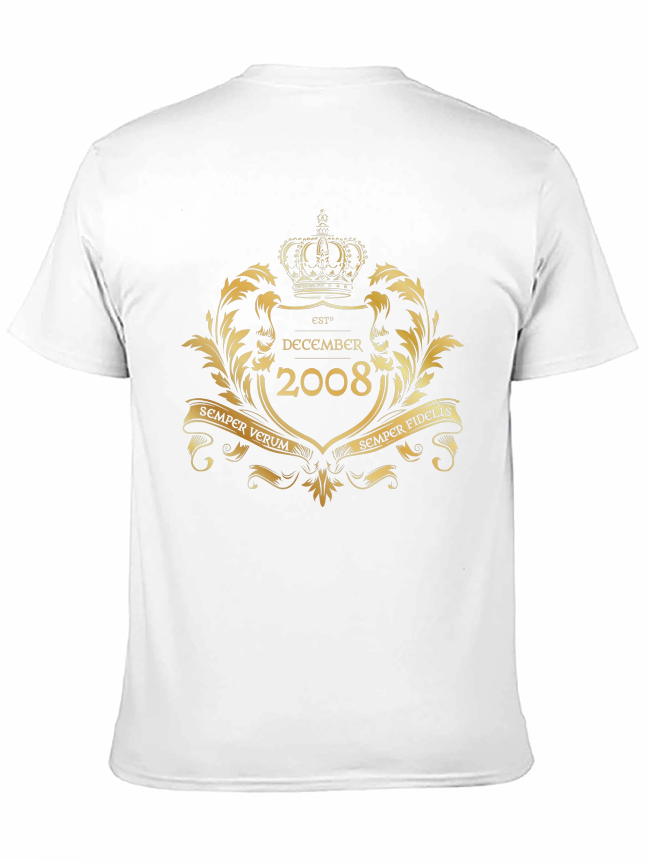 Est. December 2008 Black T-Shirt