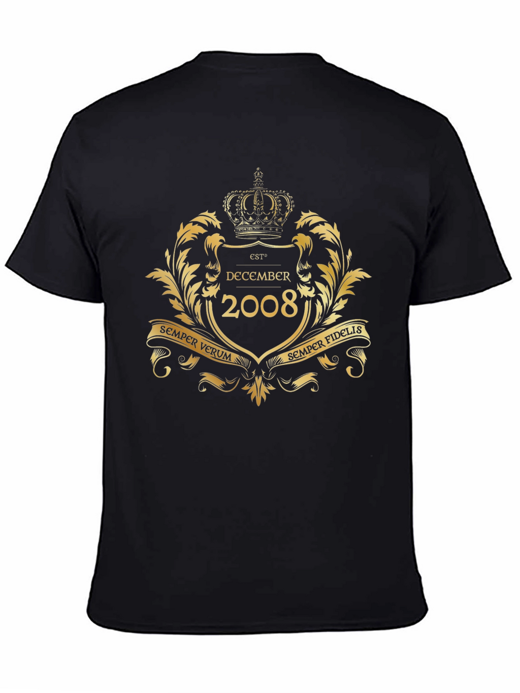 Est. December 2008 Black T-Shirt