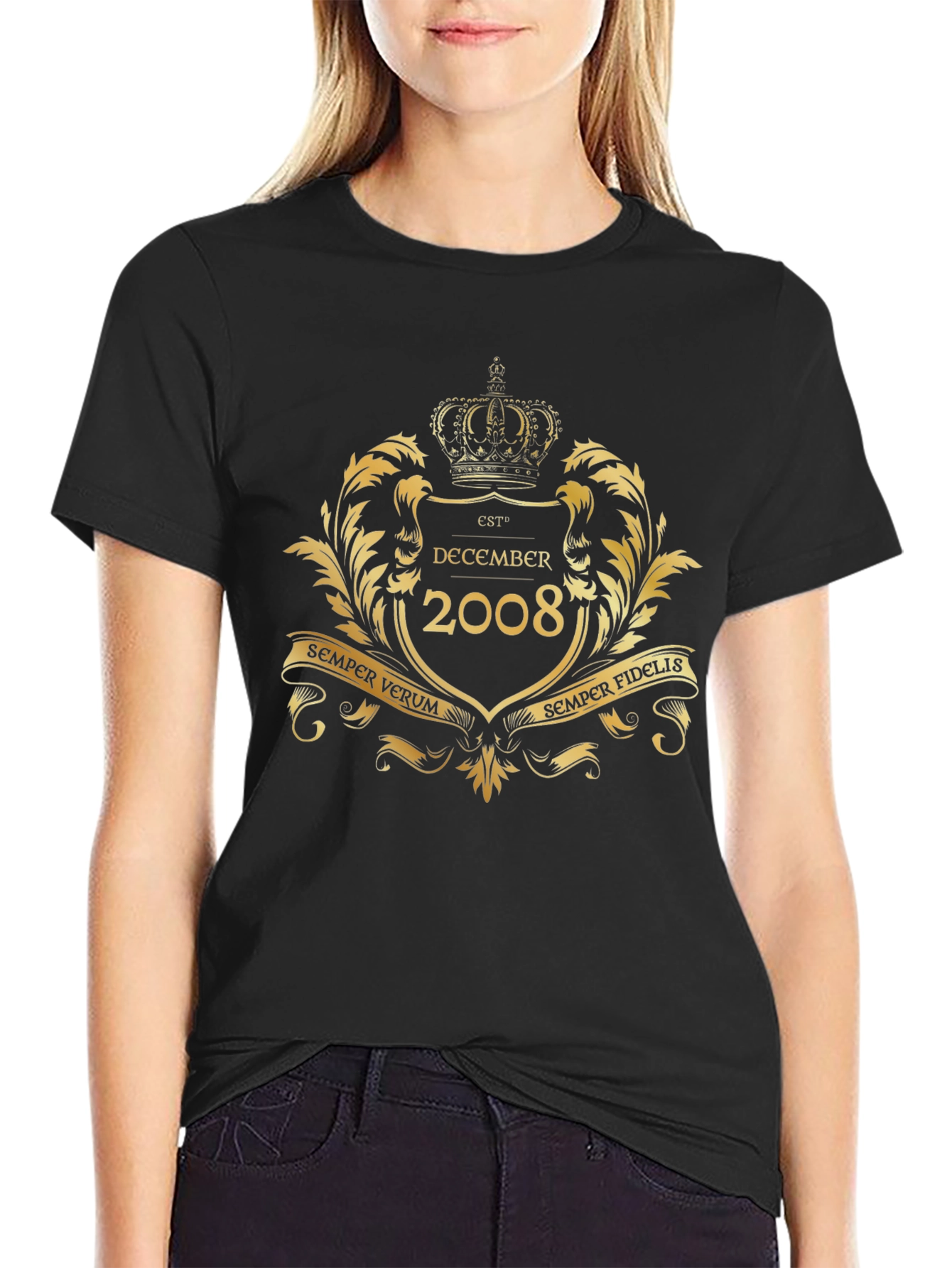 Est. December 2008 Black T-Shirt