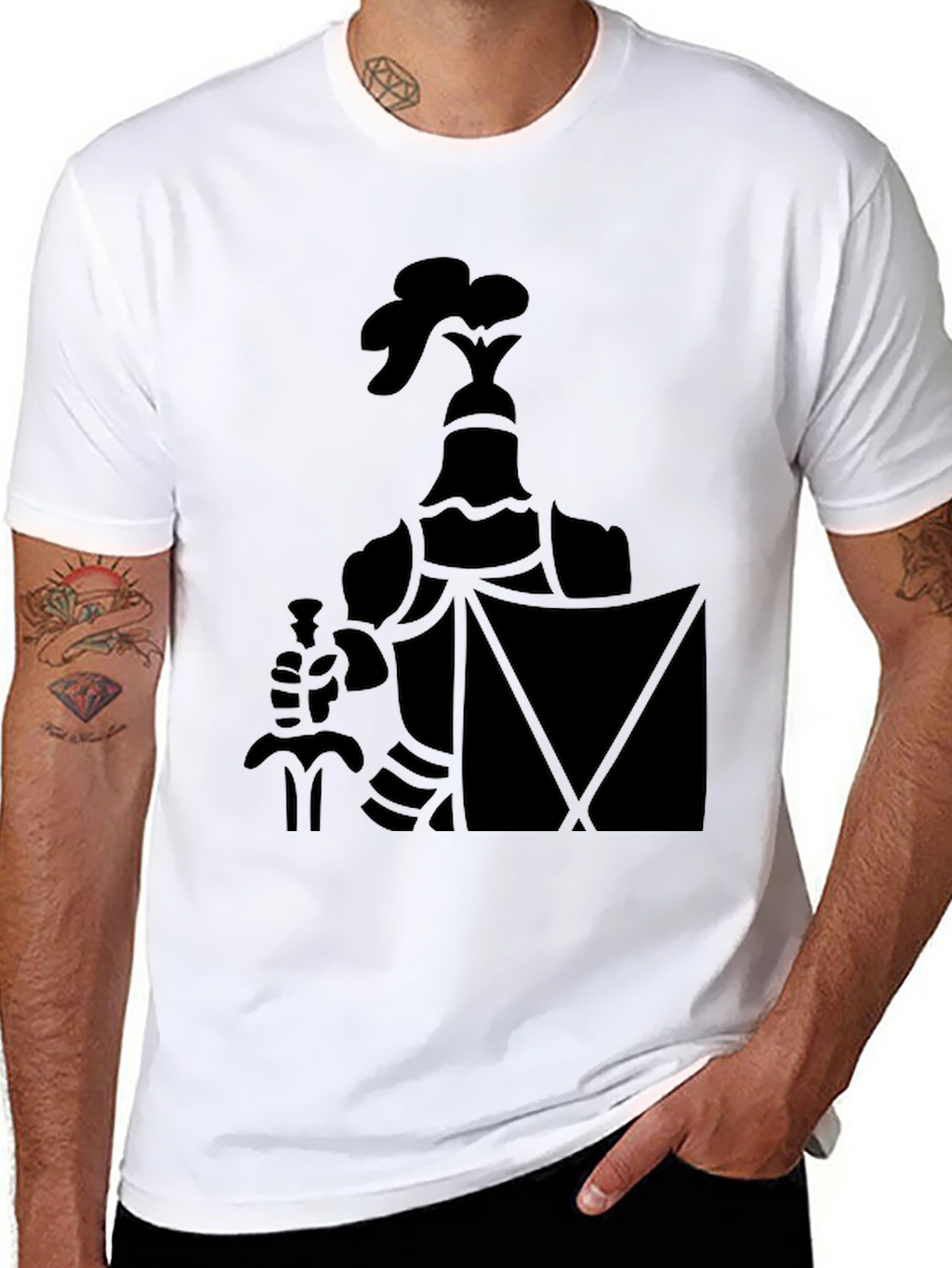 Black Knight Graphic Tee - Bold & Stylish