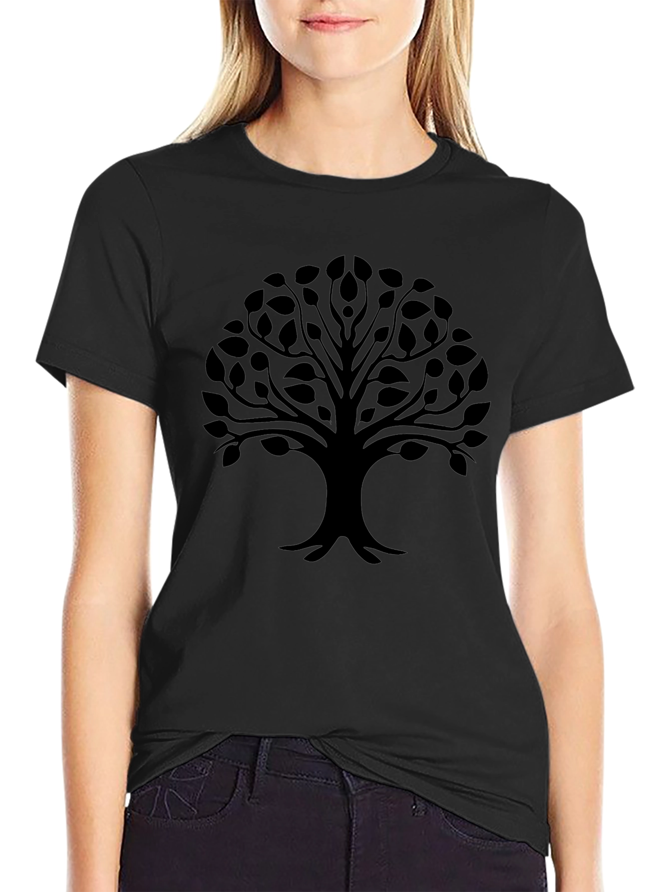 Black Tree of Life Graphic Tee - Stylish & Unique!