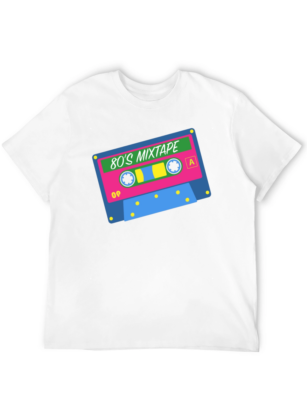 Retro 80s Mixtape Graphic T-Shirt - Black