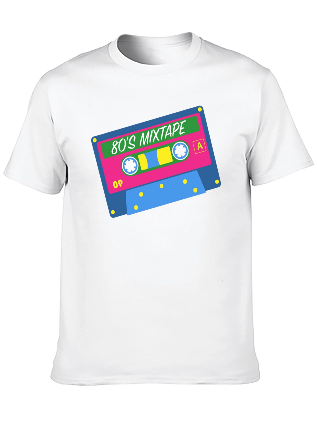 Retro 80s Mixtape Graphic T-Shirt - Black