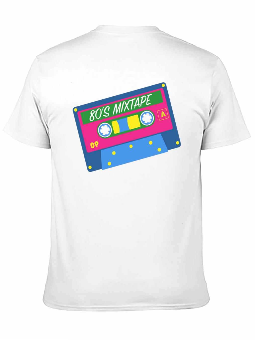 Retro 80s Mixtape Graphic T-Shirt - Black