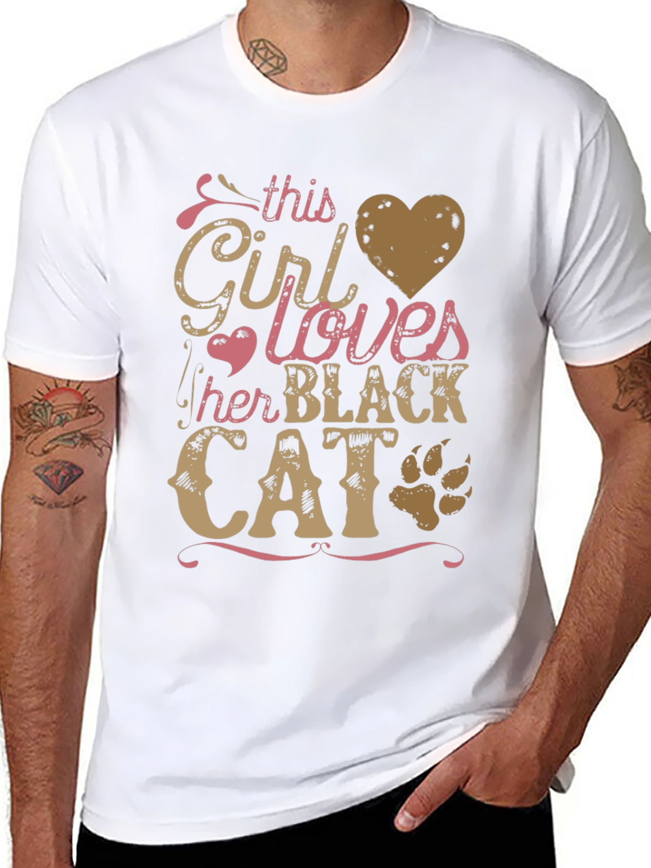 This Girl Loves Her Black Cat T-Shirt