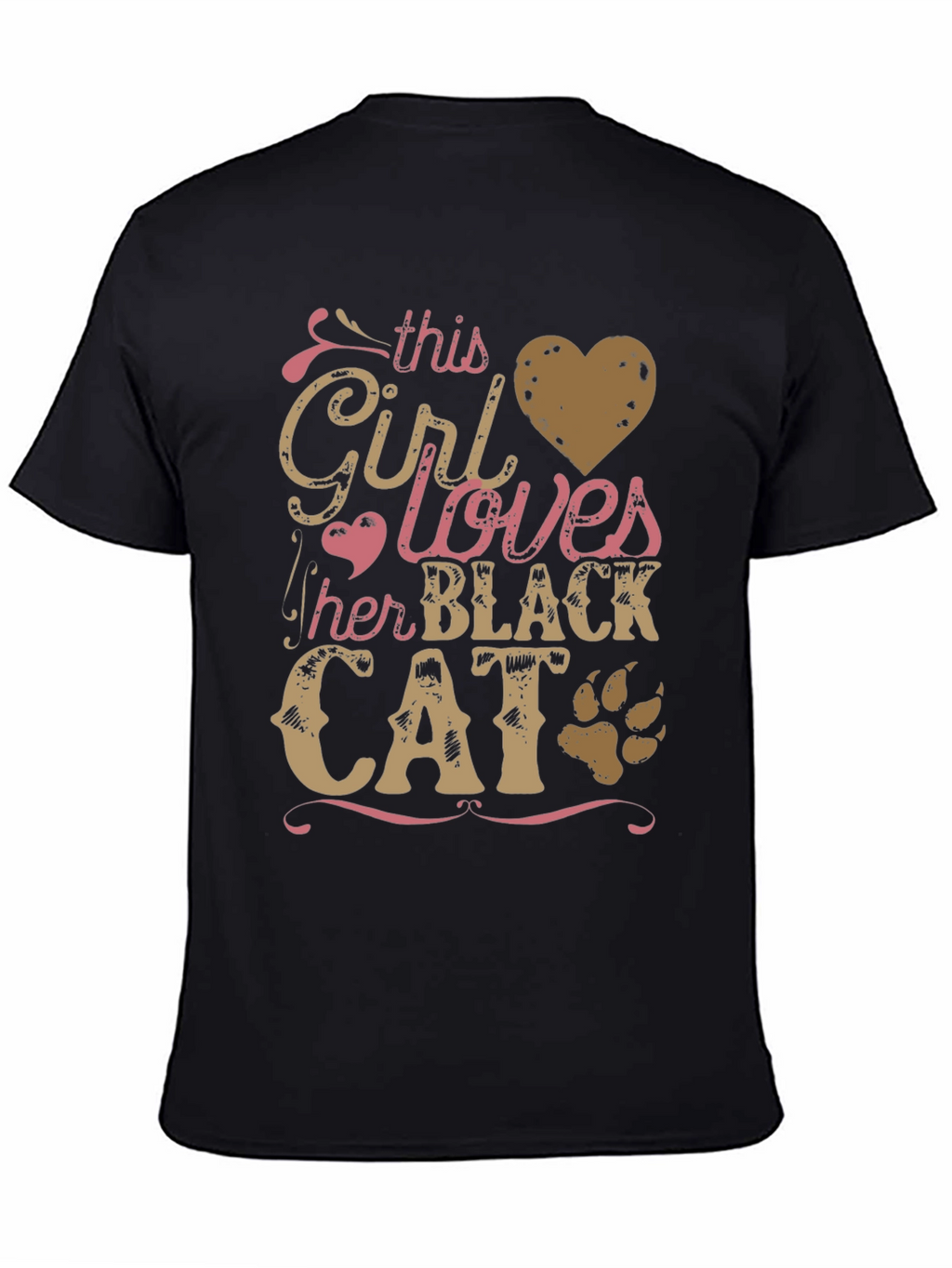 This Girl Loves Her Black Cat T-Shirt