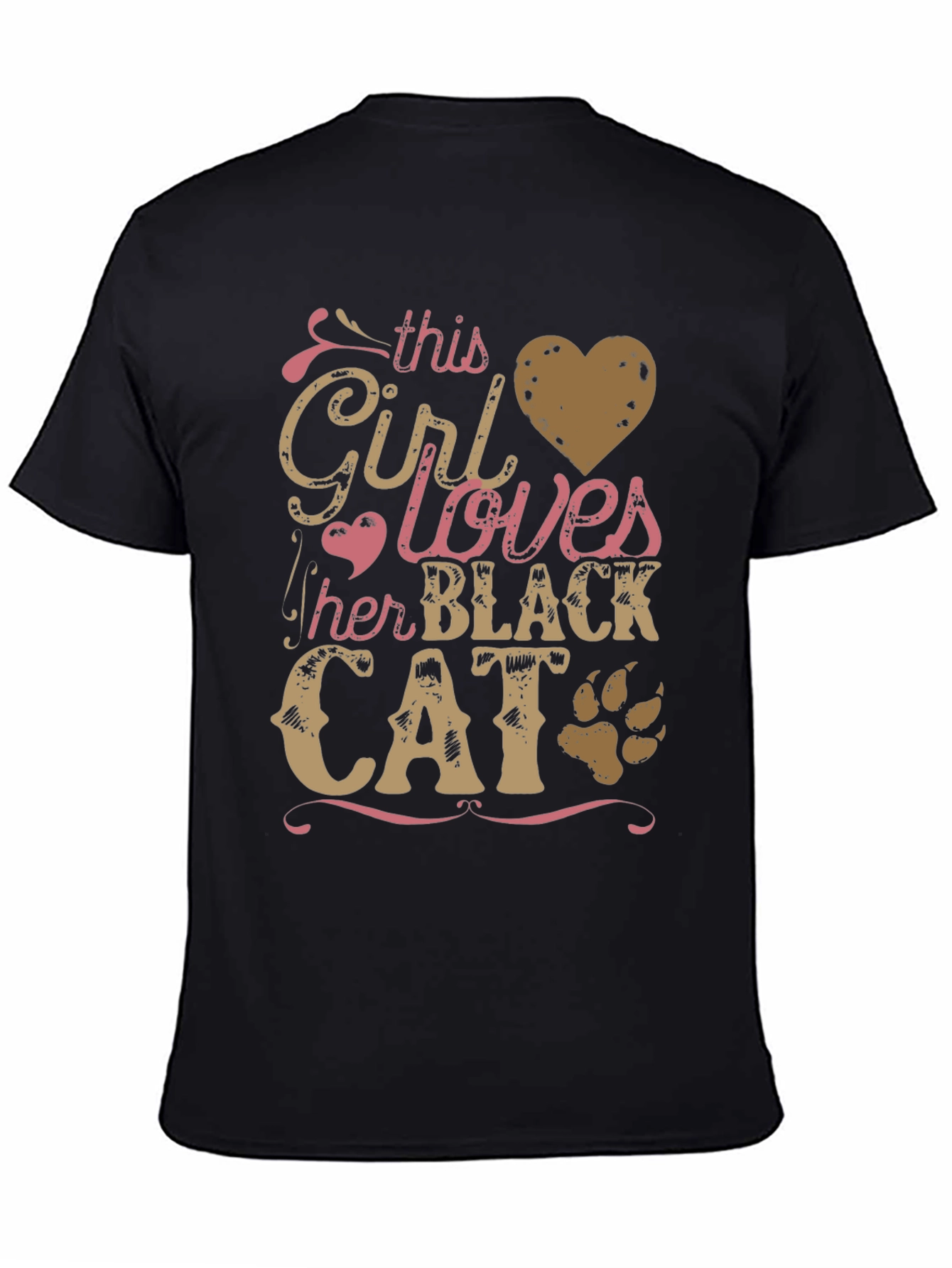 This Girl Loves Her Black Cat T-Shirt