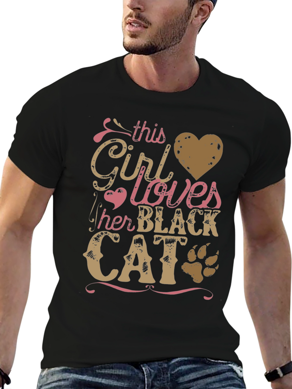 This Girl Loves Her Black Cat T-Shirt