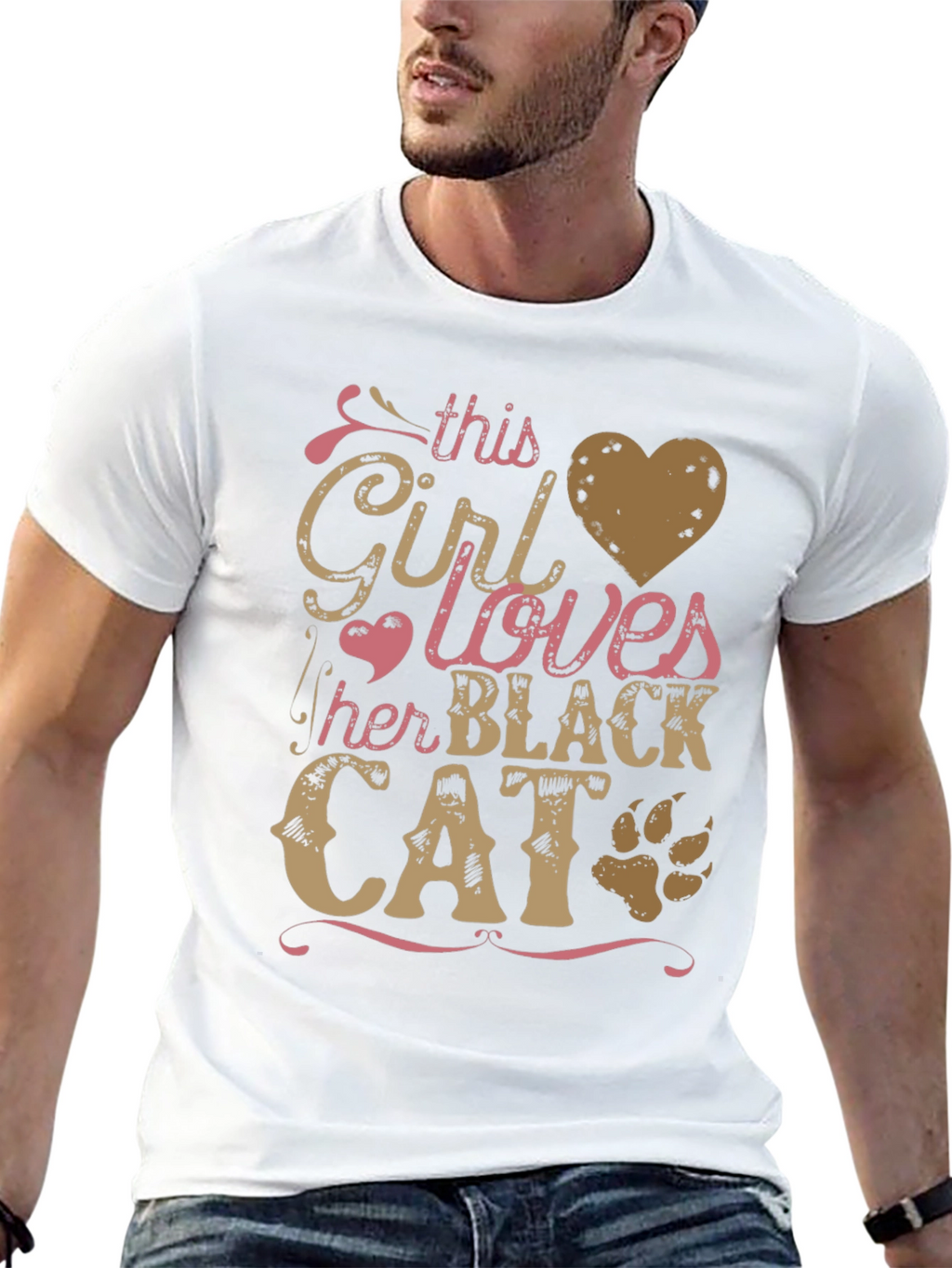 This Girl Loves Her Black Cat T-Shirt