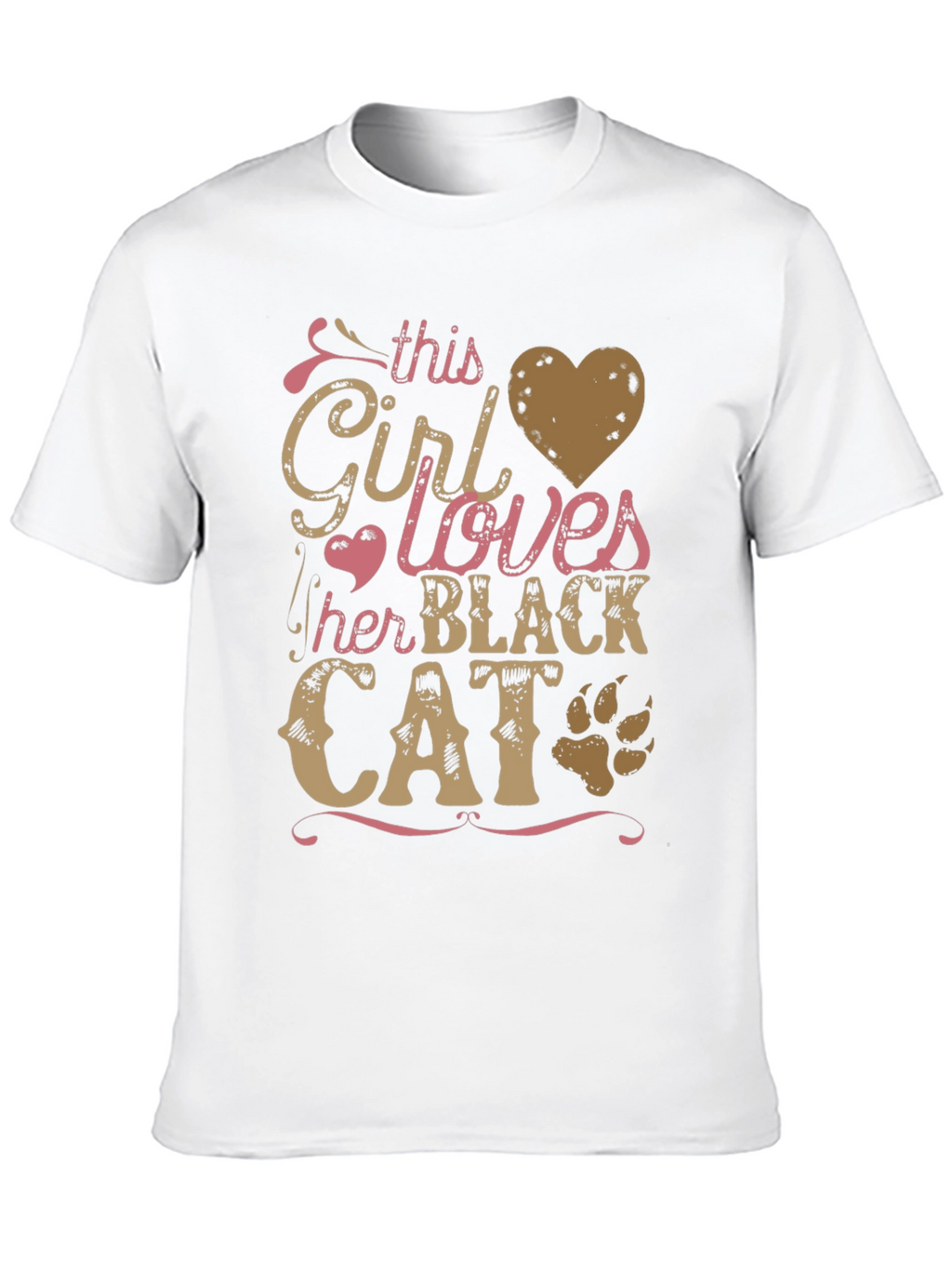 This Girl Loves Her Black Cat T-Shirt