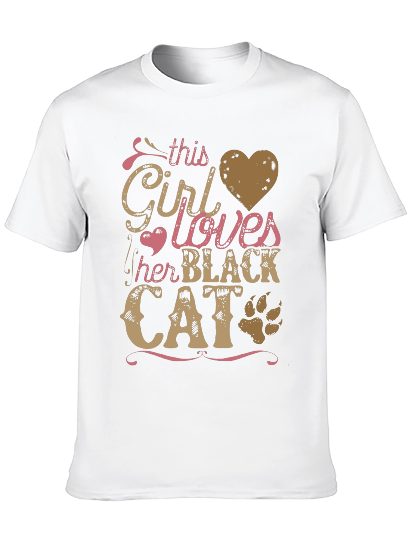 This Girl Loves Her Black Cat T-Shirt