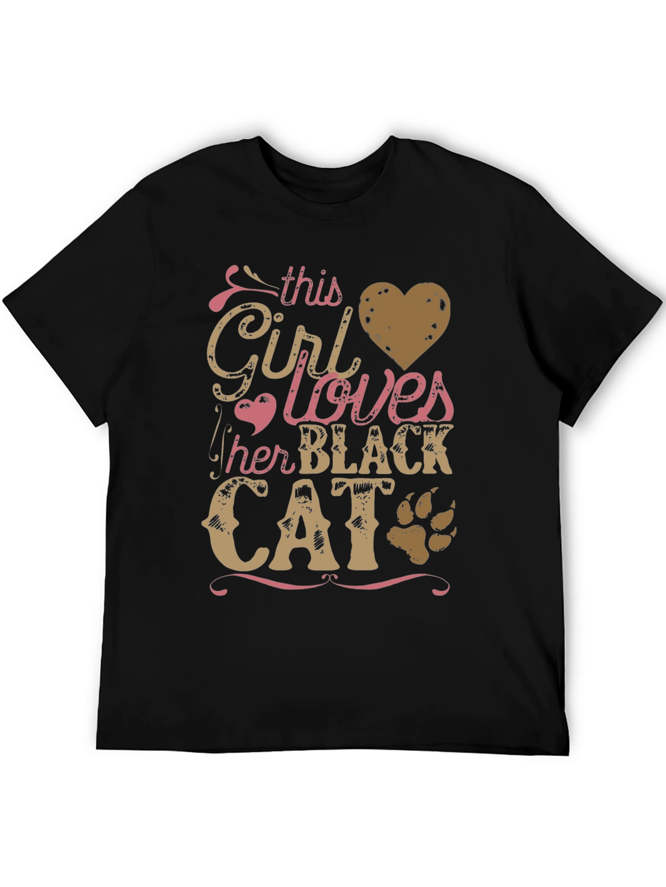 This Girl Loves Her Black Cat T-Shirt