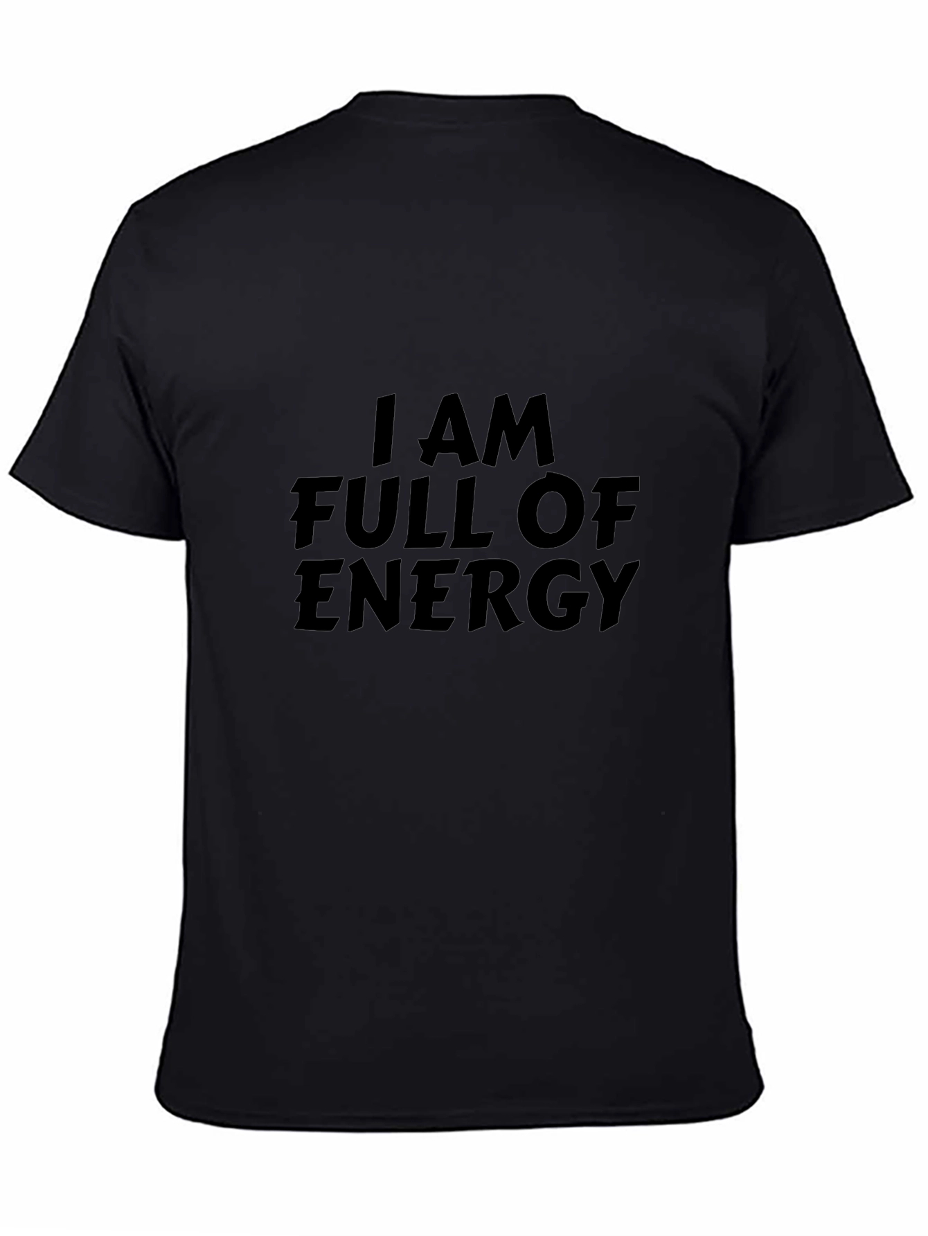 Energetic Graphic Tee - Full of Energy Statement Shirt