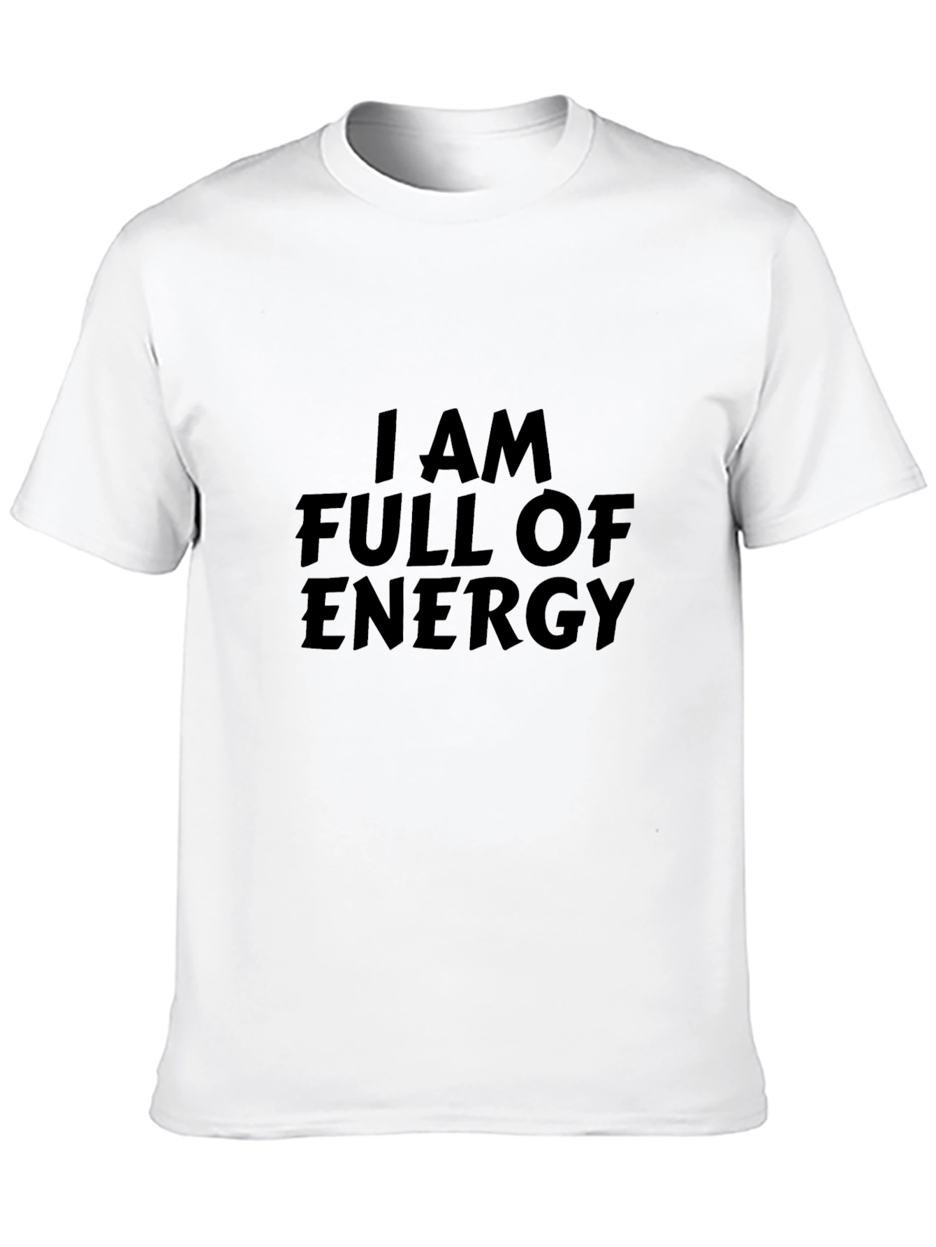 Energetic Graphic Tee - Full of Energy Statement Shirt
