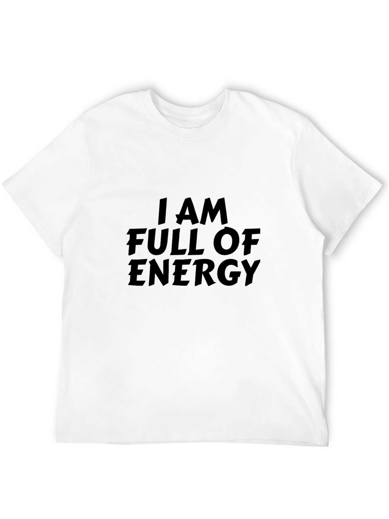 Energetic Graphic Tee - Full of Energy Statement Shirt
