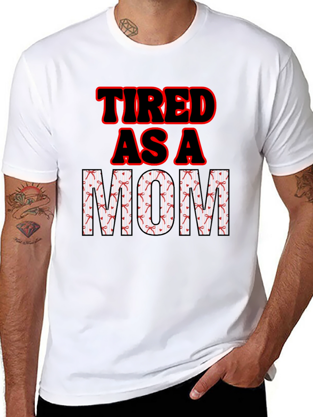 Tired as a Mom Graphic T-Shirt