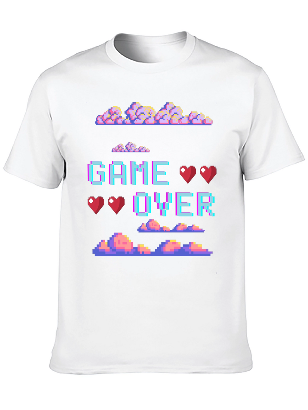Retro Pixel Game Over Graphic Tee