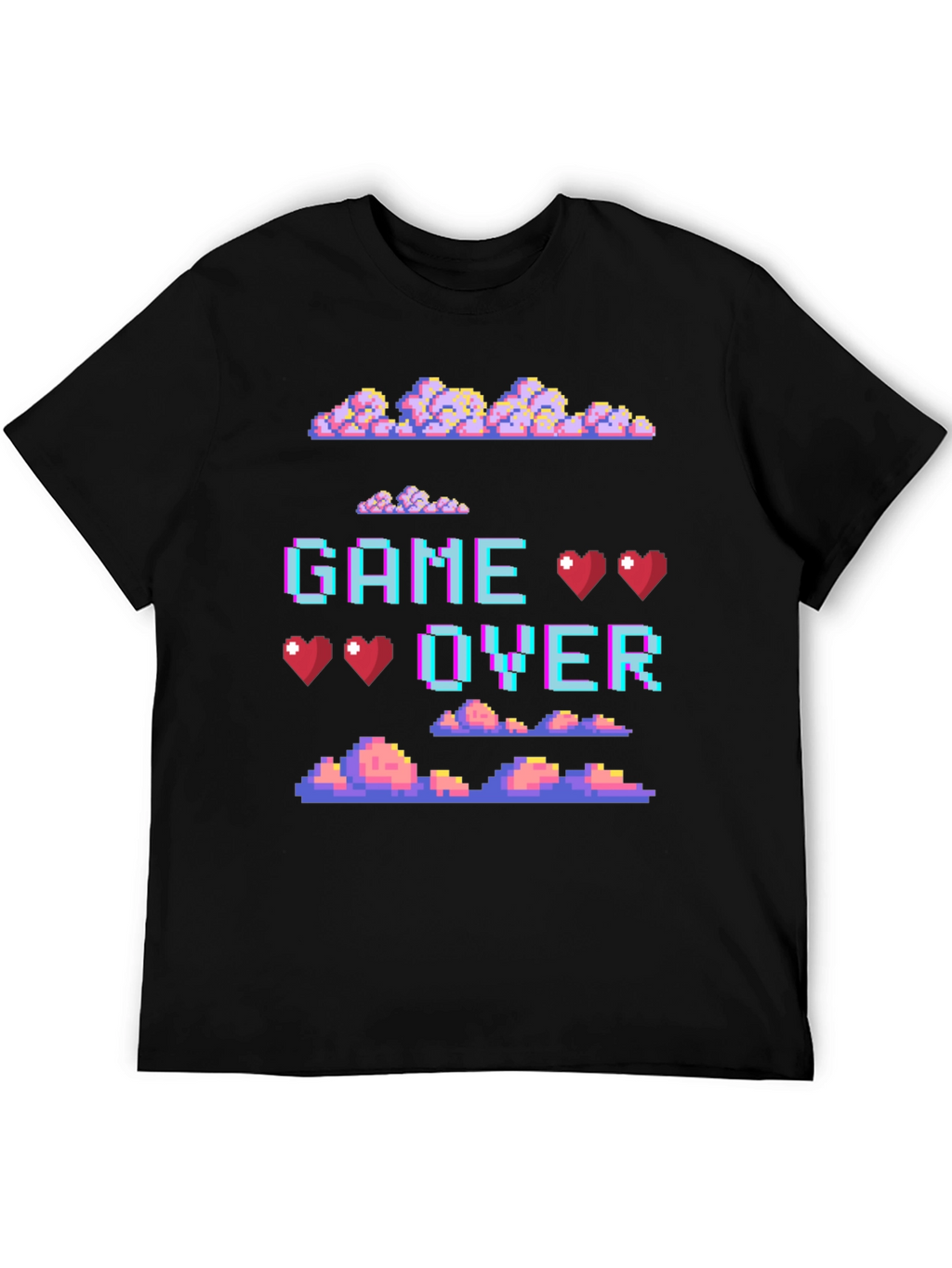 Retro Pixel Game Over Graphic Tee