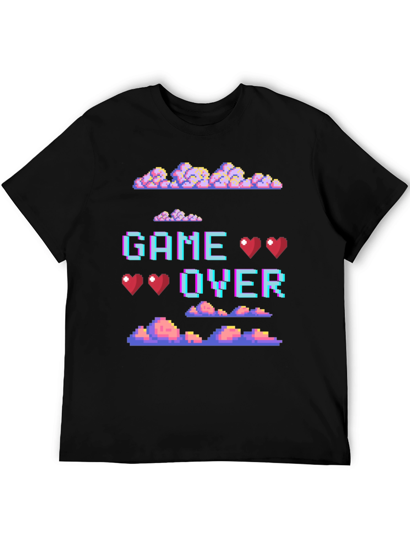 Retro Pixel Game Over Graphic Tee
