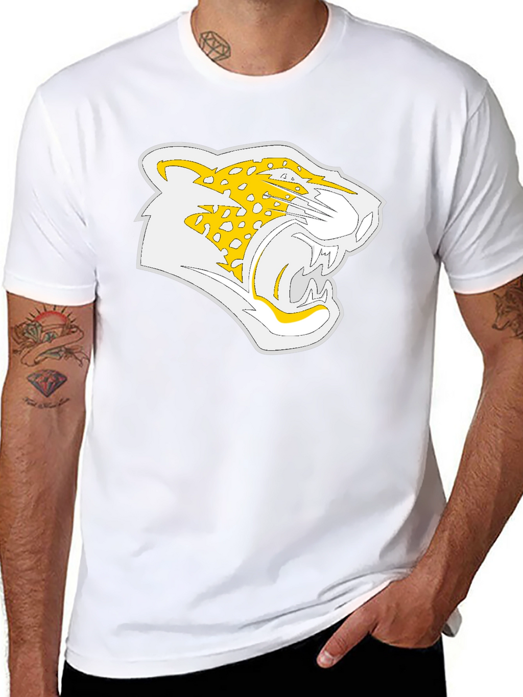 Jaguar Graphic Black T-Shirt