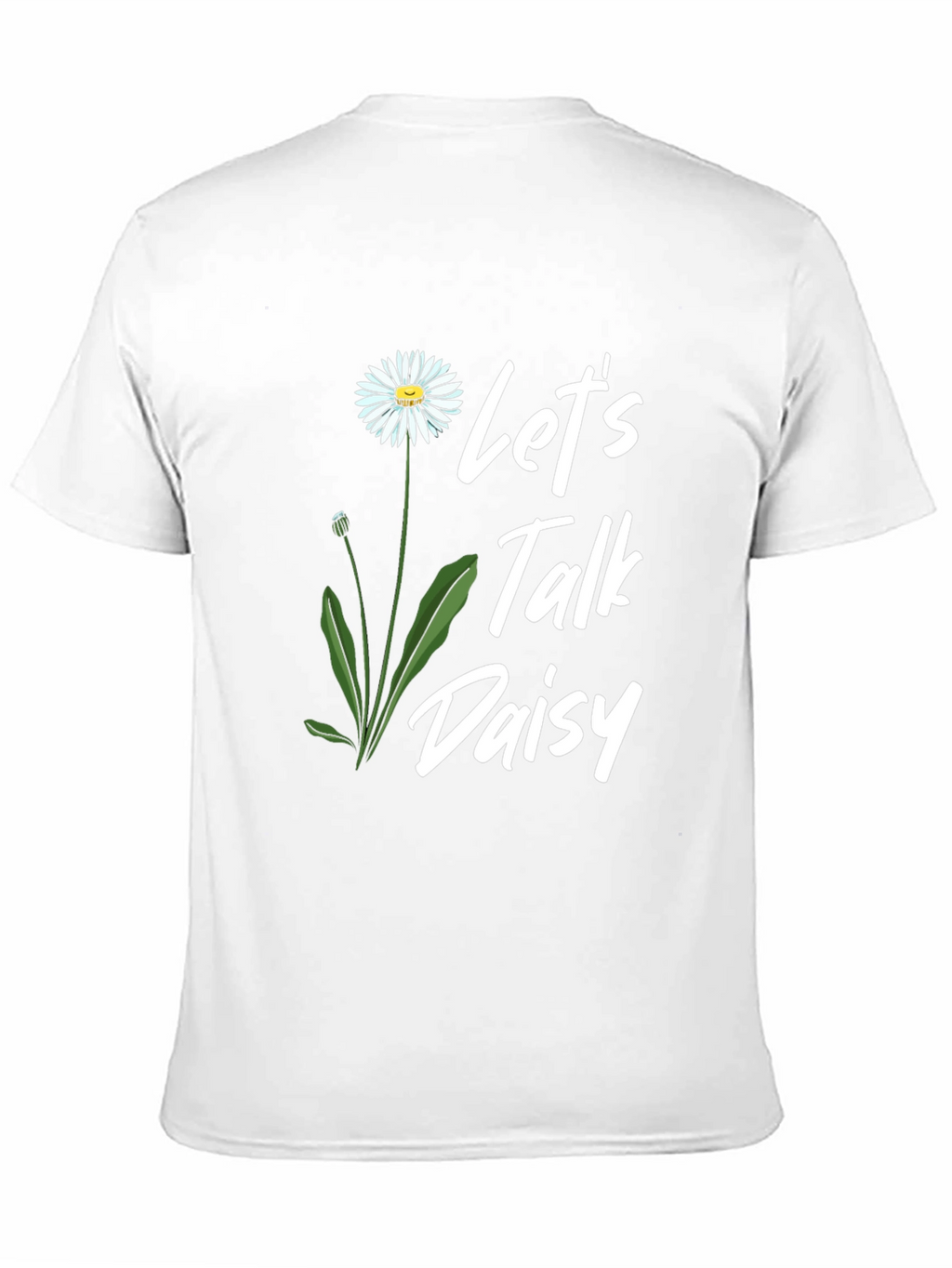 Lets Talk Daisy Black T-Shirt
