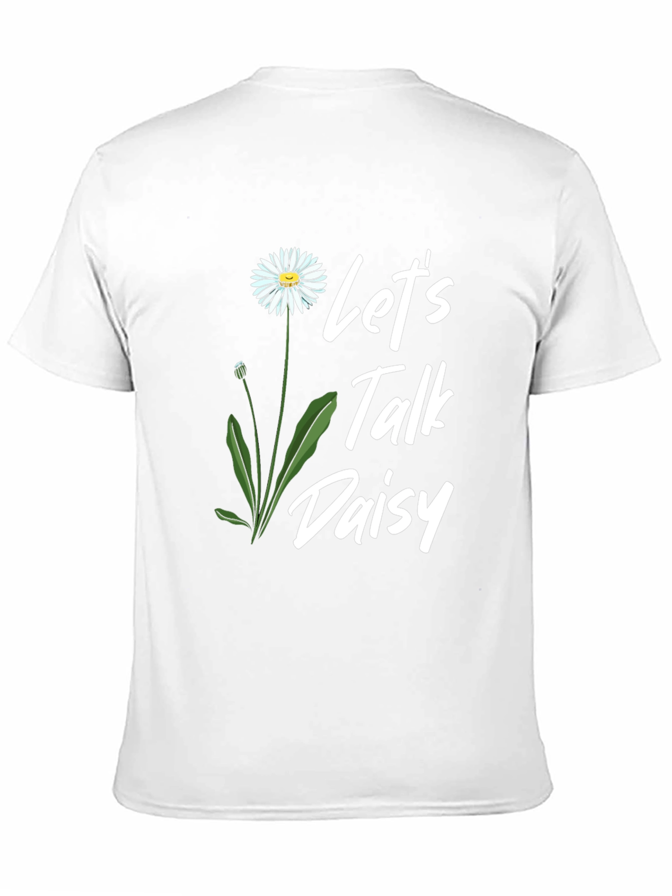Lets Talk Daisy Black T-Shirt