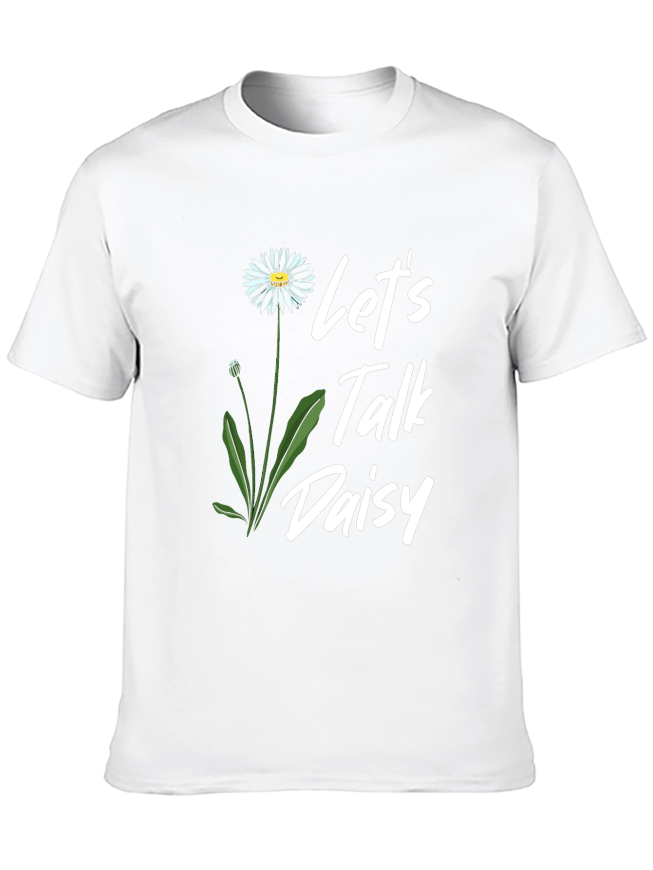 Lets Talk Daisy Black T-Shirt