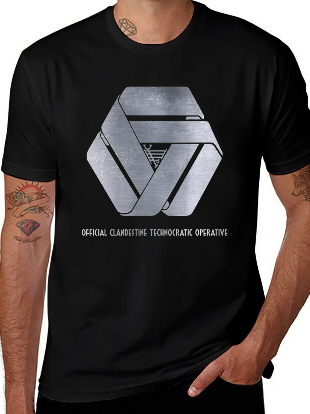 Official Clandestine Technocratic Operative Graphic Tee