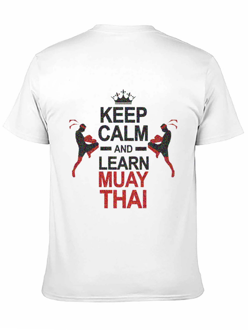 Keep Calm Learn Muay Thai Black Graphic Tee