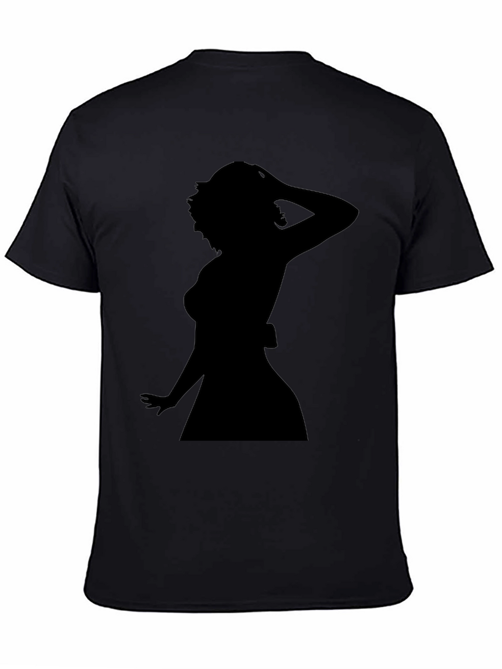 Silhouette Woman Graphic Tee - Black Unisex T-Shirt