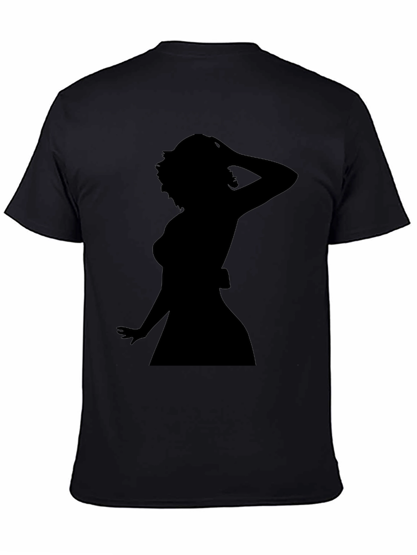 Silhouette Woman Graphic Tee - Black Unisex T-Shirt