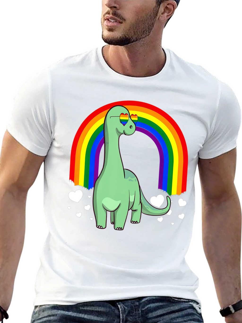 Dino Rainbow Pride T-Shirt