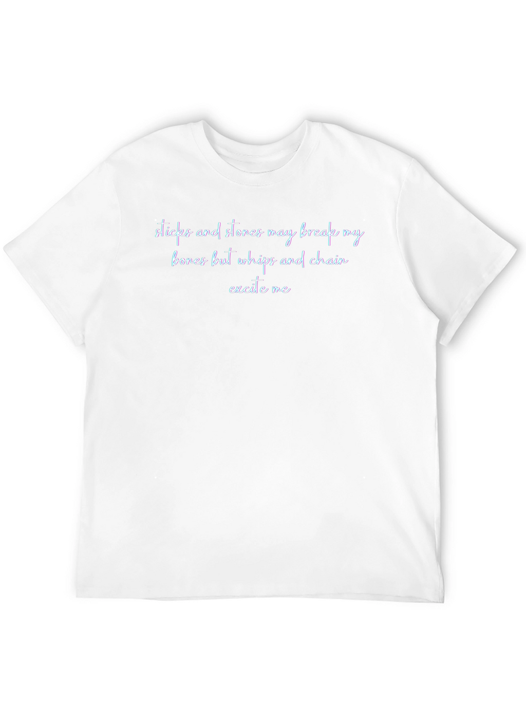 Sticks and Stones Slogan T-Shirt - Edgy Design