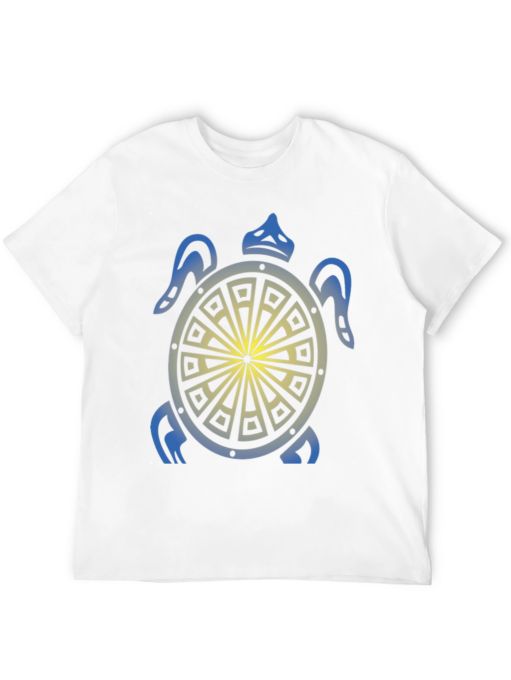 Turtle Graphic Tee - Black Tribal Design Shirt
