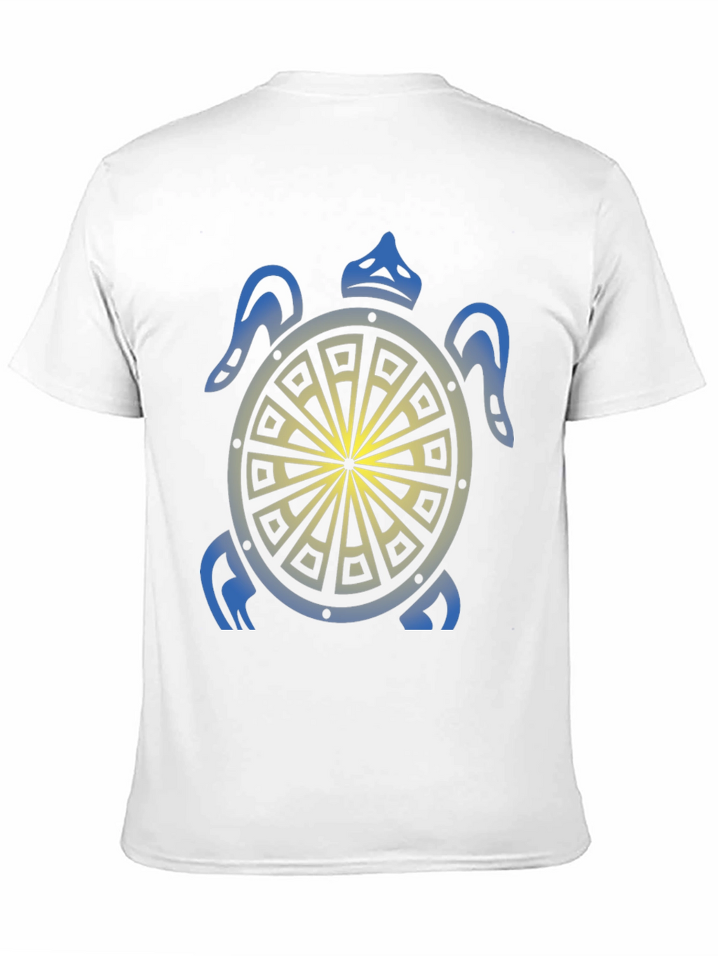 Turtle Graphic Tee - Black Tribal Design Shirt