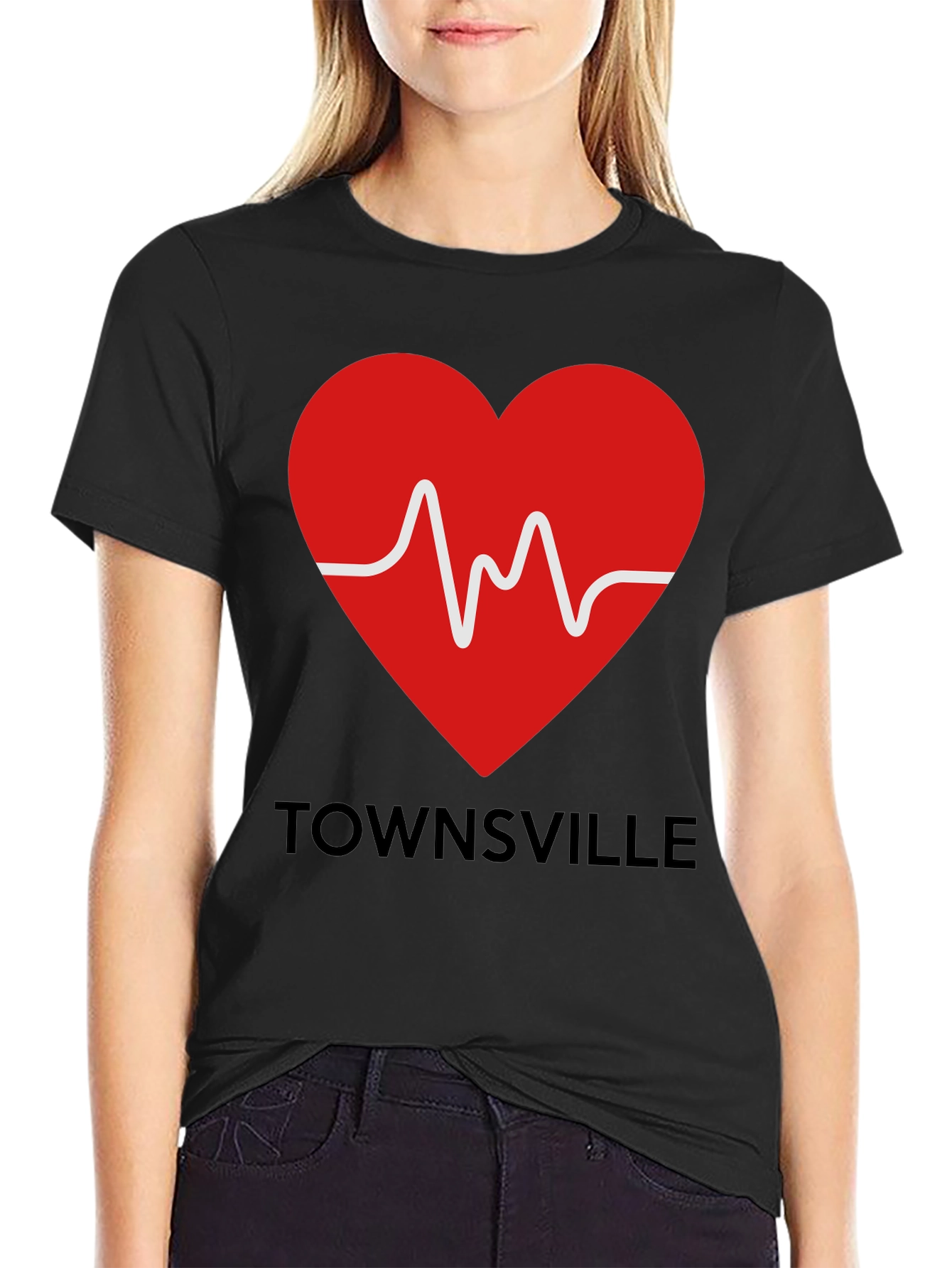 Townsville Heartbeat Tee - Show Your City Pride!